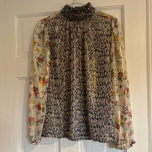 Current Air Metallic Sheer Women's Top size XS